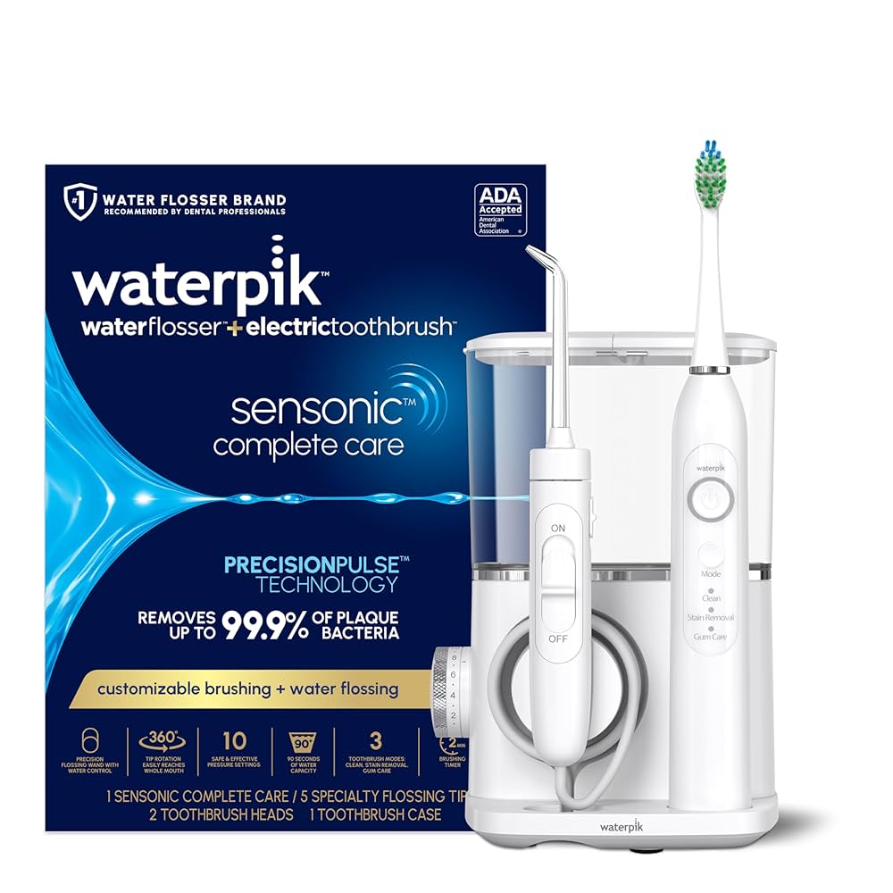 Waterpik ウォーターフロッサー Amazon.com: Waterpik Sensonic Complete Care Water Flosser
